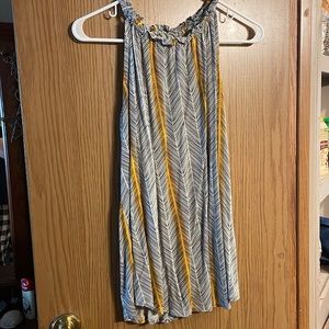 Apt 9 size M tank top. Black and white with yellow.